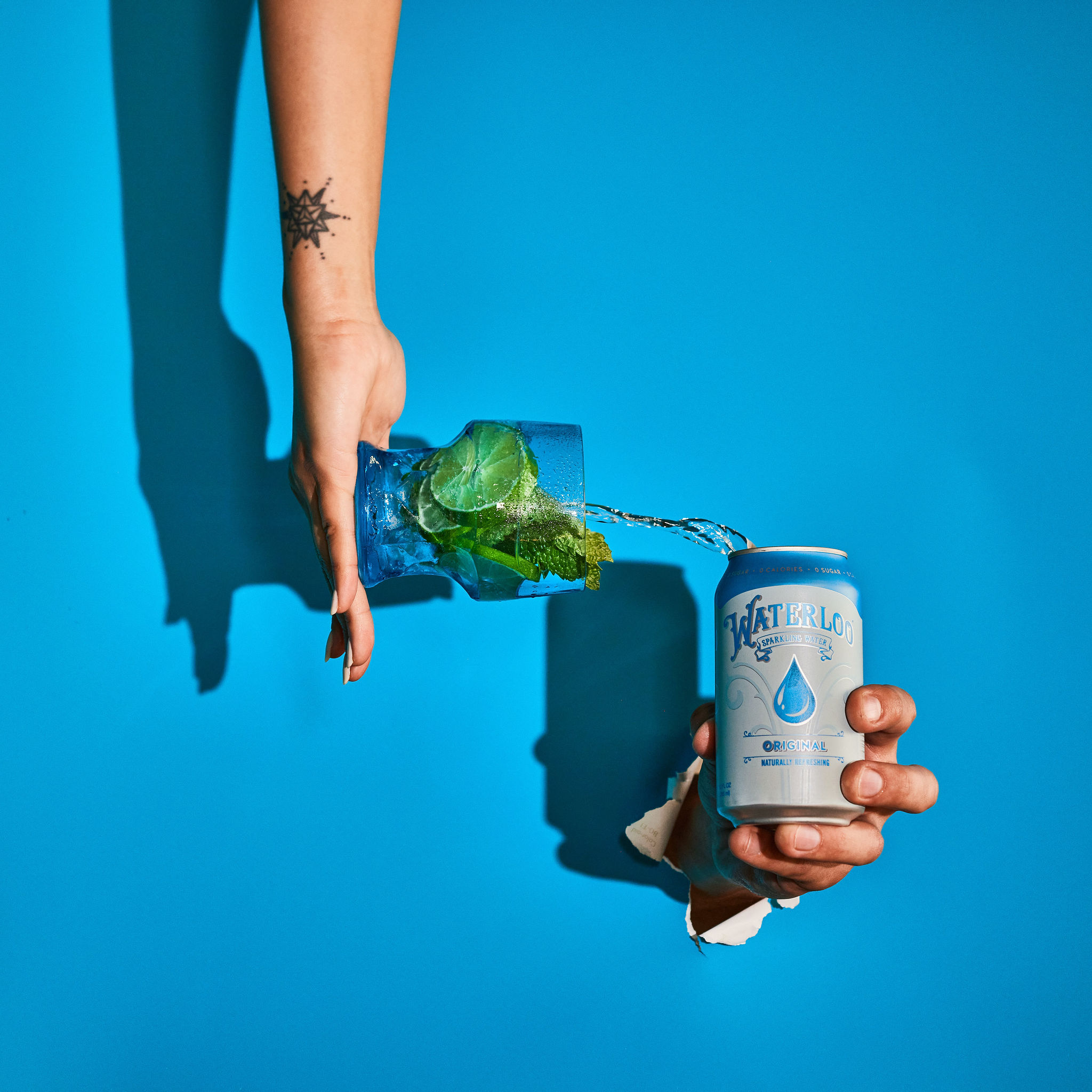 Waterloo sparkling water commercial photography